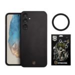 Kit Completo Samsung Galaxy Gshield – Capa Silicone, Película e Anel MagSafe - Preto