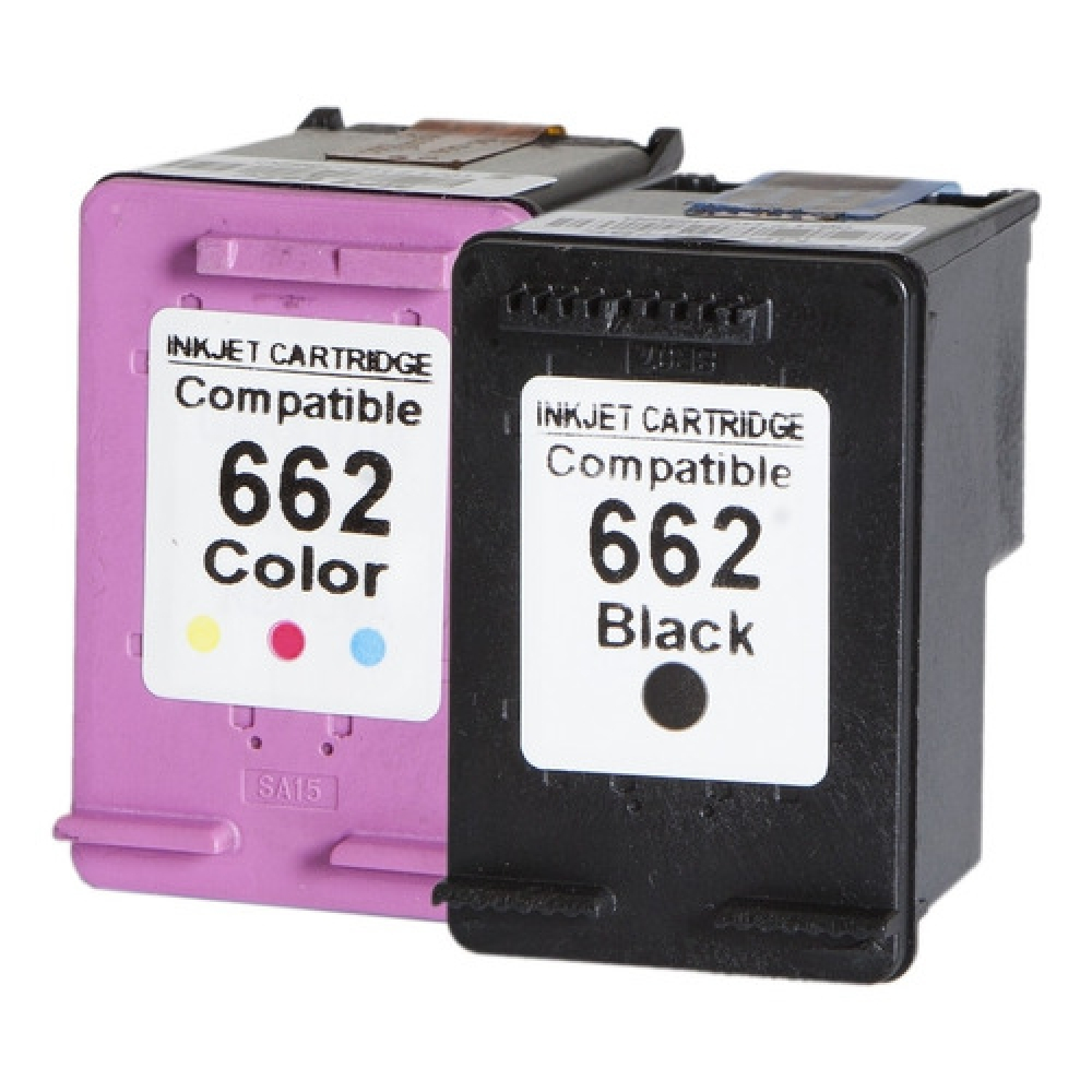 Kit Cartucho à Jato de tinta modelo 662 xl Preto+Colorido