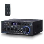 VD-AK45Pro Amplificador de receptores estéreo para áudio doméstico com Bluetooth 5.3, amplificador de potência de 2.0