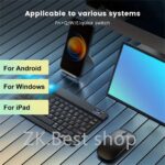 Conjunto De Teclado E Mouse Sem Fio 10 Polegadas Mini Português Ultrafino Recarregável Para Tablet IPAD SAMSUNG XIAO MI