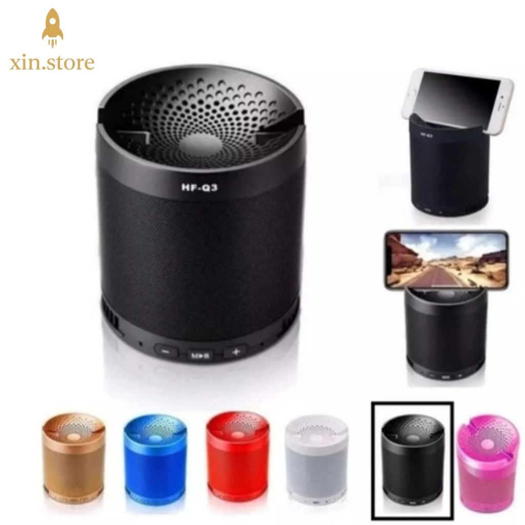 Caixa de Som Bluetooth HF-Q3 10W Portátil Rádio FM, USB, Cartão SD, pen drive