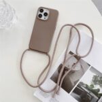 LEON CAPA COM CORRENTES E LOALÇA CORDÃO PARA PENDURAR NO PESCOÇO CORPO CAPAM DENTRO COM VELUDO PARA IPHONE SAMSUNG