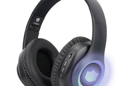 COIBEU Fone de Ouvido Bluetooth com ANC Cancelamento de Ruído Ativo RGB Dobrável e 40 Horas de Bateria