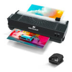 110/220V Plastificadora Nova Laminadora Refiladora A4 A5 A6 3x1 Quente Frio Mecolour