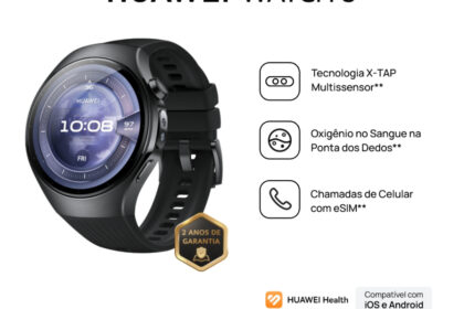 HUAWEI WATCH 5 | Smartwatch Relogio | Chamadas de Celular com eSIM