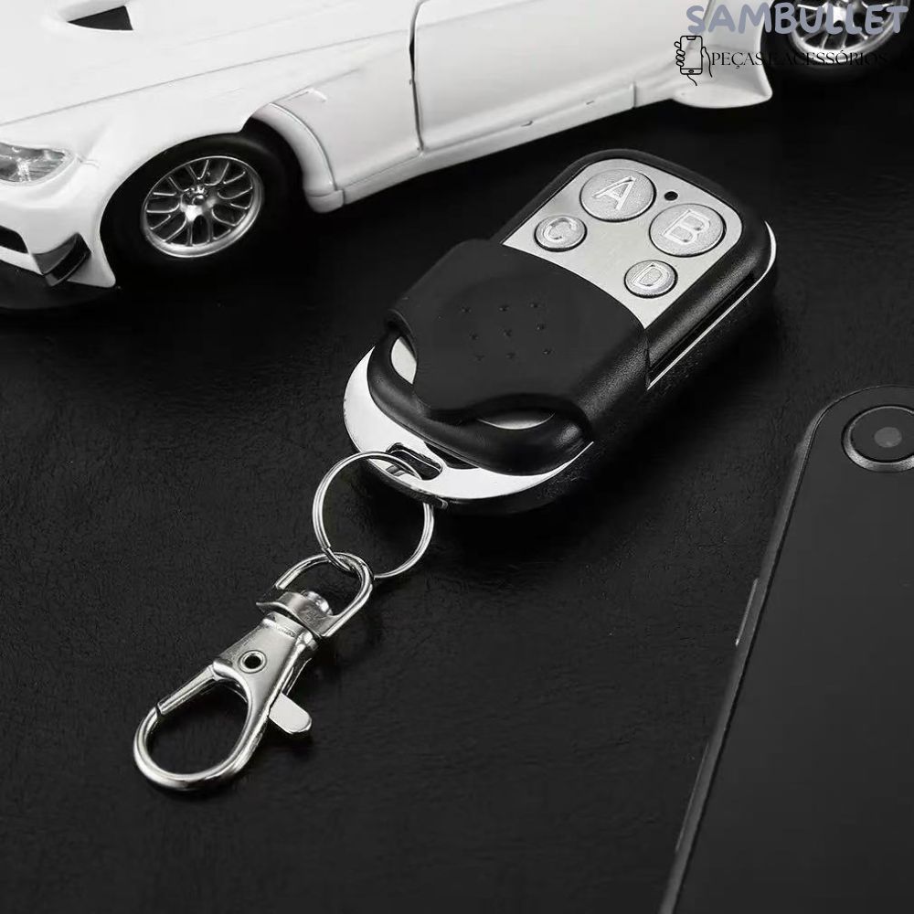 Controle Remoto Universal para Portão Elétrico Eletrônico Garagem com Chaveiro