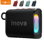 Inova Caixa De Som Go 4 Pro Bluetooth Portátil À Prova D 'Água Com Bateria Esportiva Led modelo Pen drive TF SUPER BASS
