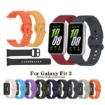 Pulseira para Galaxy Fit 3 Sm-R 390 pulseira de silicone de cor de metal pulseira inteligente pulseira rápida DK store