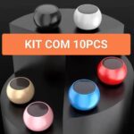 Kit 5 e 10 Mini Caixa De Som Bluetooth 5.0 Tws Metal Mini Speaker Amplificada 3w- C2