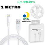 2 cabos para ios usb para lightning de carregamento rápido e dados de 1m compatível com iPhone