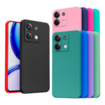 Capa Capinha Aveludada Anti Impacto Colorida + Película 3D Para Xiaomi Poco C85
