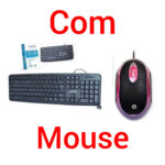 Teclado Exbom QWERTY - Português Brasil na Cor Preto + Mouse