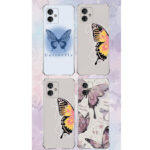 Motorola Moto G06 , G56 E G76 Capa Tpu Desenhos Variados Capinha Case Borboletas