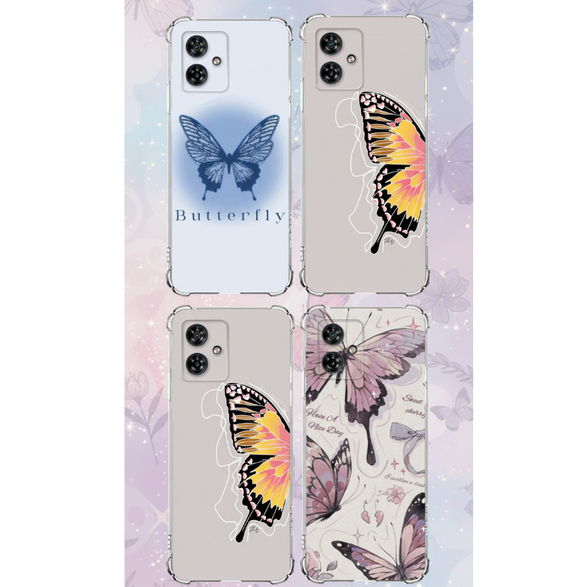 Motorola Moto G06 , G56 E G76 Capa Tpu Desenhos Variados Capinha Case Borboletas