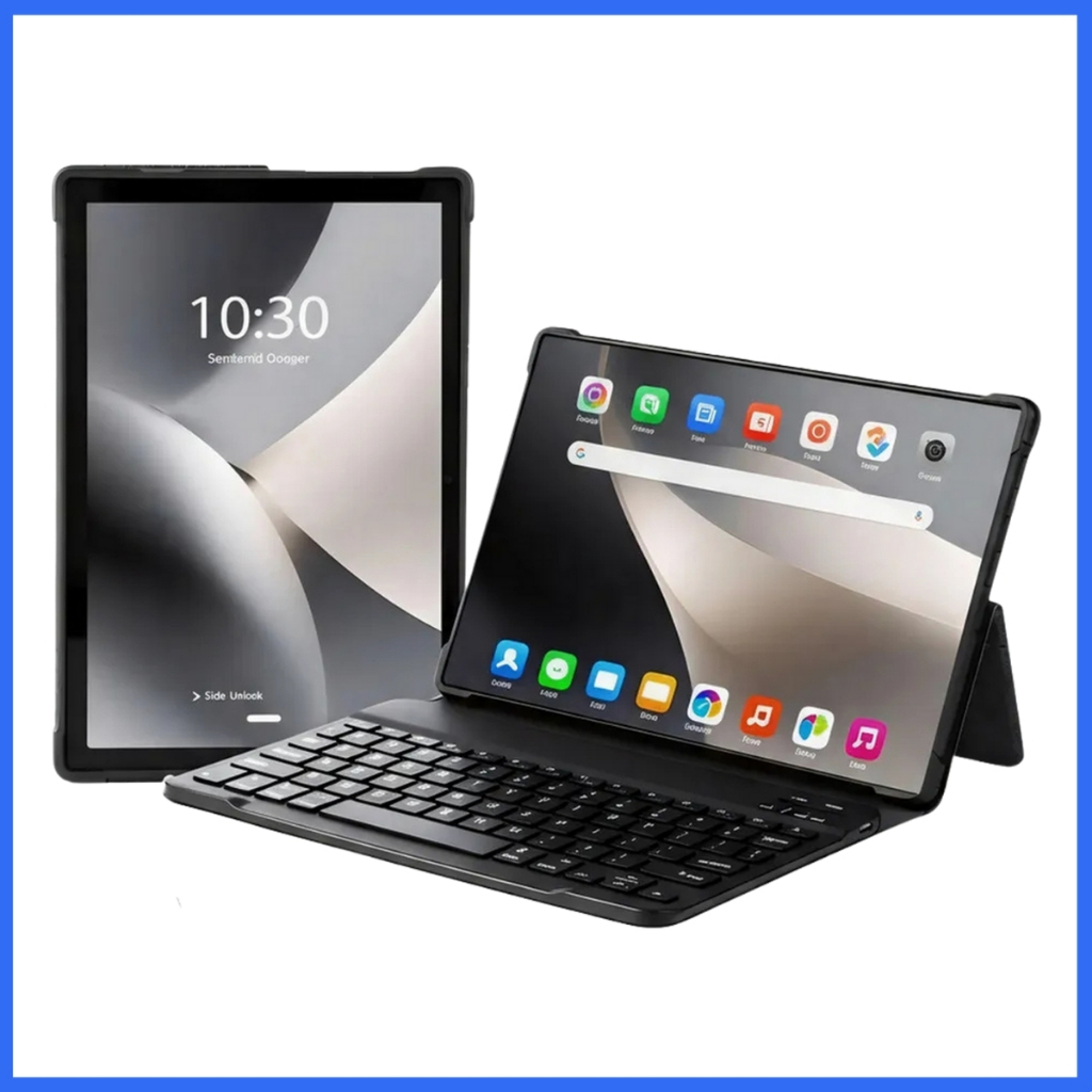 Tablet C10 10.1" – 8GB RAM 250GB Android 13 Dual SIM 4G/WiFi com Capa Teclado e Câmeras HD