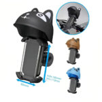 Suporte para Celular em Moto/Bicicleta | Anti-reflexo, Proteção Climática, Design Capacete