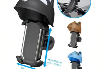 Suporte para Celular em Moto/Bicicleta | Anti-reflexo, Proteção Climática, Design Capacete