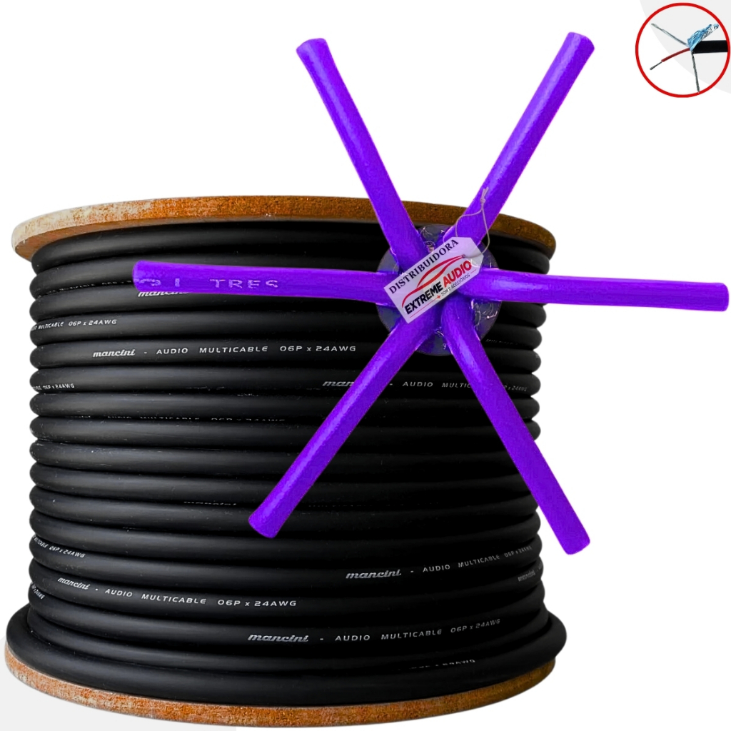 Multicabo 6 Vias 1 Metro 6px24awg Mancini