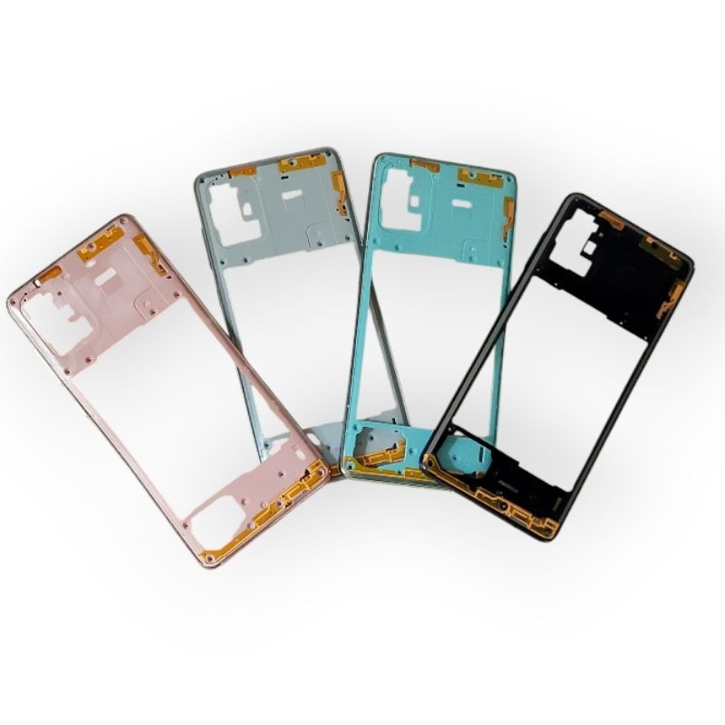 Aro Frame Moldura c Flex Botão Externo Samsung A71