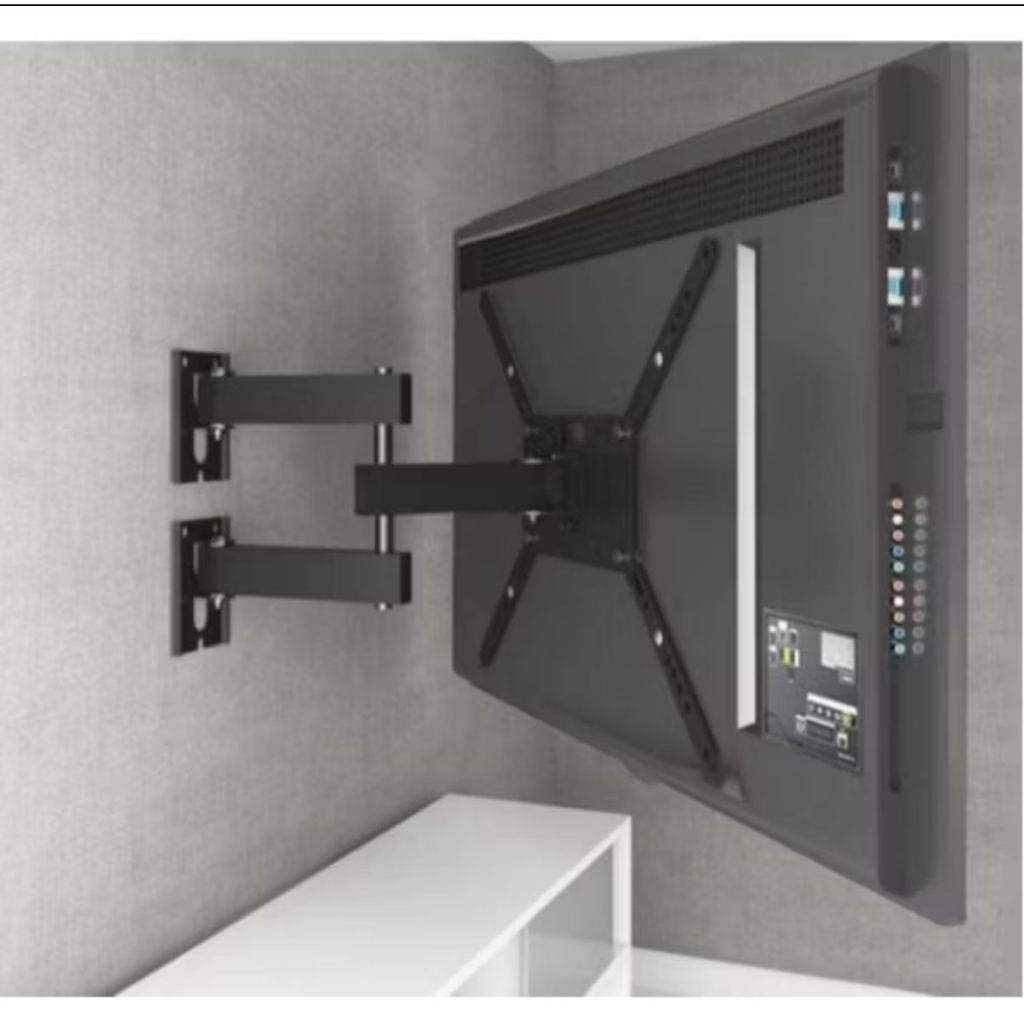 Suporte Tv Tri Articulado Lcd Led Plasma 22 A 55 Pol para parede 32 40 42 43 47 50 52 55 polegadas ART 24 TRI ADAP