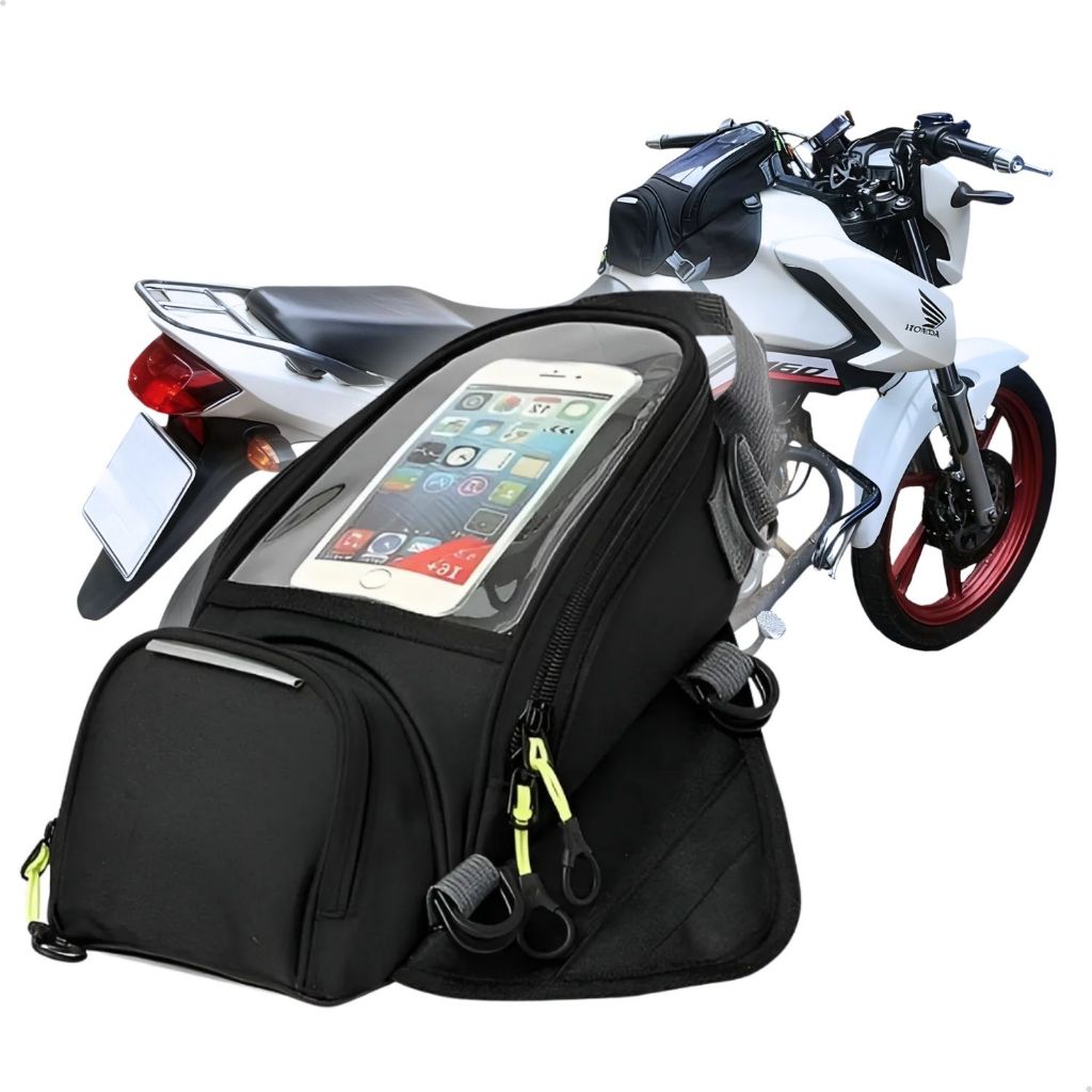 Bolsa Tanque Magnética Alforge Celular Capa Impermeável Universal Moto