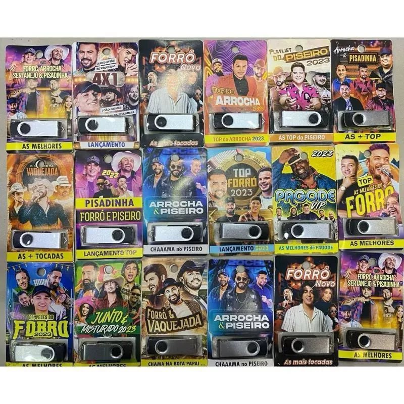 PENDRIVE +700 MUSICAS POR UNIDADE - ESCOLHA SEU ESTILO, COM MUSICAS PARA CARRO VARIADAS.