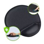 Mousepad Ergonômico Confortavel Mouse Nr17 Neoprene Cor Preto Para mouse pad