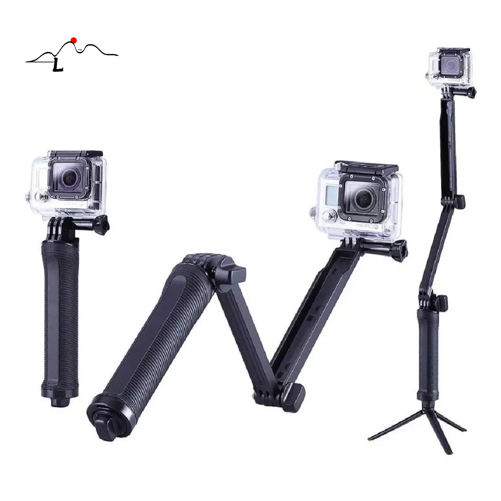 Bastão Monopod Retrátil Gopro Hero 5 4 3 3+ Tripe 3 Way