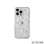 Capa Capinha Tpu Anti MagSafe Impacto Transparente Para iPhone XR 11 12 13 14 15 16 17 Pro Max Borboleta colorida