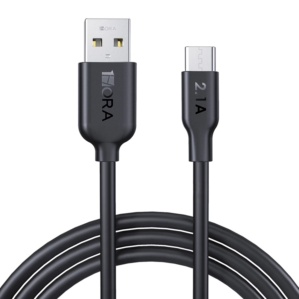 Cabo Usb C para Usb A 1Hora 2.1A Macho 1 Metro Preto