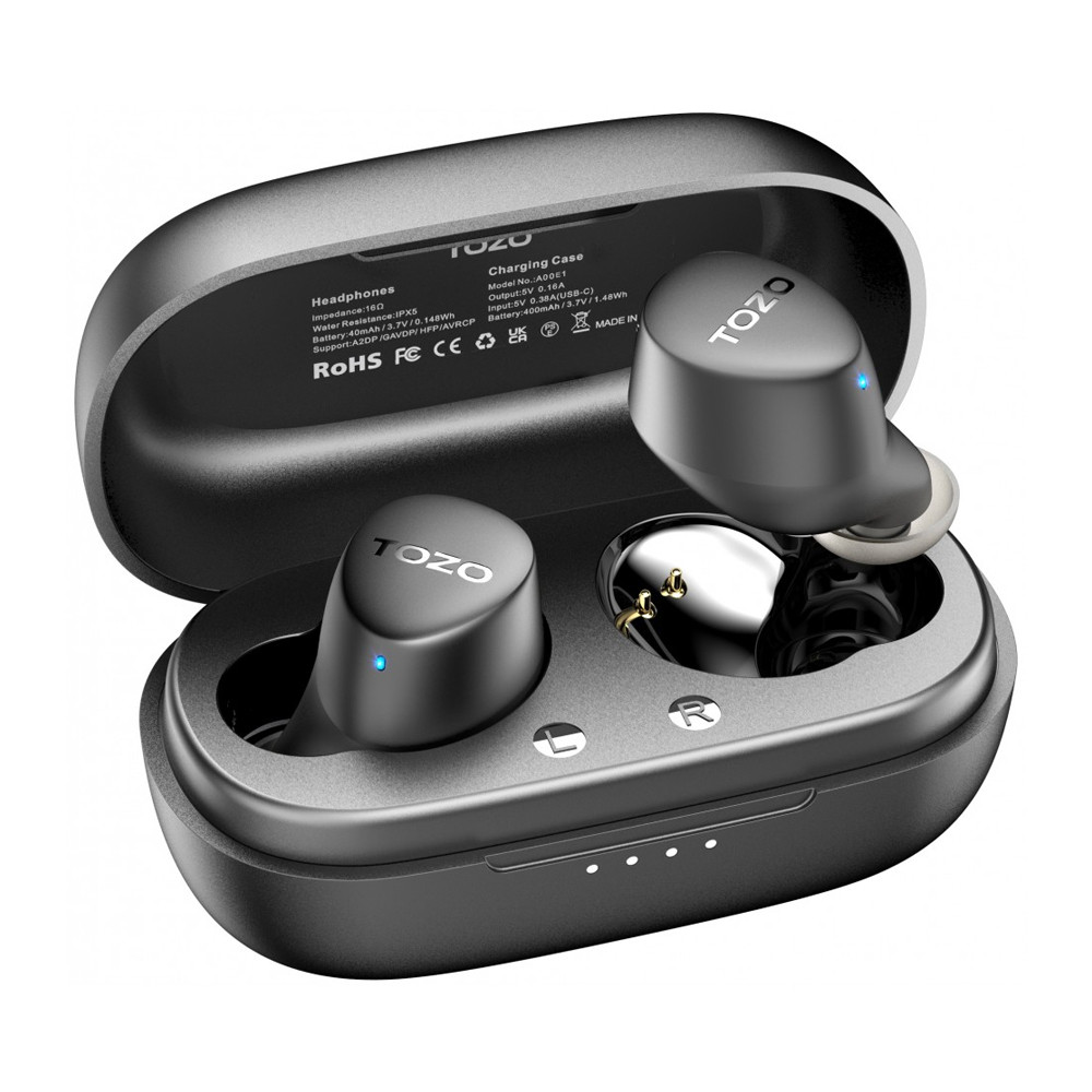 Fone Ouvido Sem Fio Tozo Agile Dots Bluetooth 5.3 Preto