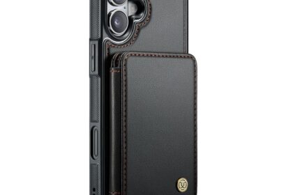 Capa Tipo Carteira Jeehood iPhone 16 de 6.1 pol. Preta