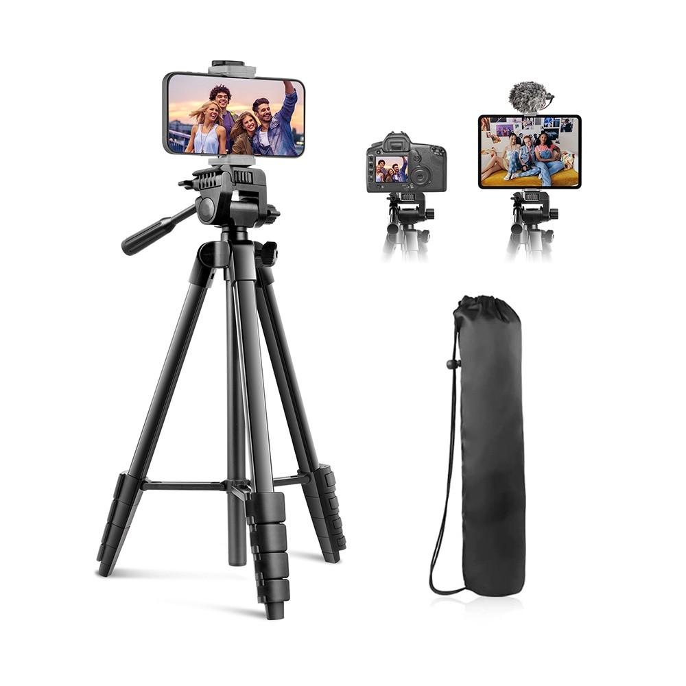 Tripé Foto Vídeo Sensyne 64" p/Camera Smartphone Preto