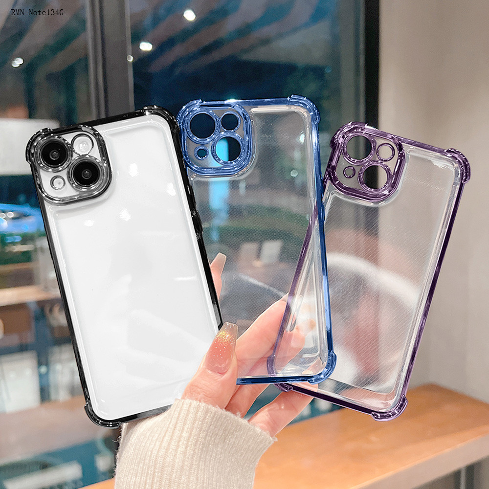 Capa Para Xiaomi Redmi Note 14 13 12 12S 11 11S 10 10S 9 8 Pro 4G 5G Transparente Anti-Queda Capinha Case FS0000