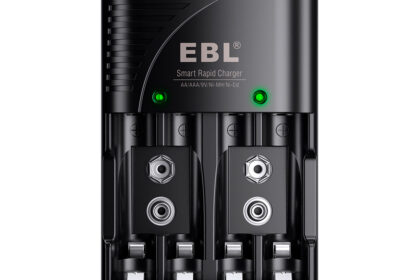 Carregador Inteligente EBL para Pilhas Bateria AA AAA 9V