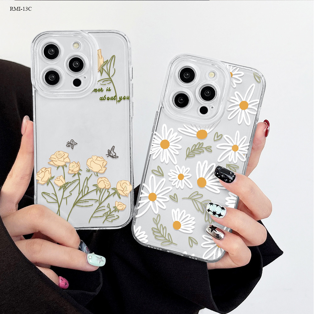 Capinha Para Xiaomi Redmi 13C 14C 12 A3 10A 9C A3X A4 4G 5G Silicone Transparente Protetora Capa De Celular TSY 0052