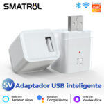 SMATRUL Tuya Interruptor Micro USB Inteligente Adaptador De Energia Mini WiFi 5V Funciona Com Alexa Hey Google Alice Para Casa