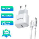 UGREEN Mini Tamanho PD 20W QC4.0 Carregamento Rápido USB C Carregador Para iPhone 14 Pro 13 12 Samsung Xiaomi