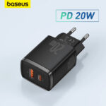 Baseus PD 20W Porta Carregador Dual Usb Tipo C Para iPhone 15