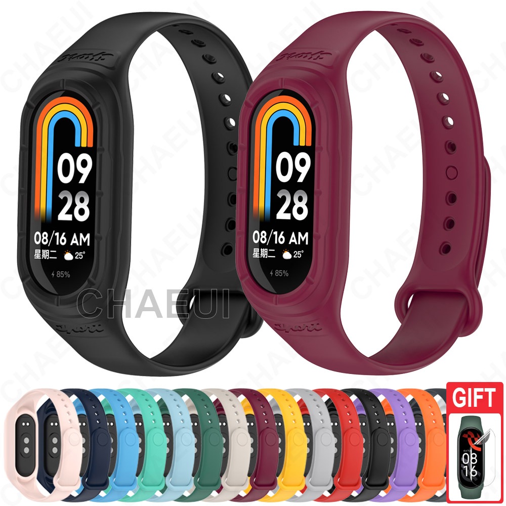 Pulseira De Substituição De Correia De Silicone Para Xiaomi Smart Band 9 8 7 / Mi Band 6 5 4 3