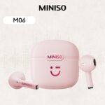 Miniso M06 TWS Fone De Ouvido Bluetooth HD Qualidade Sonora Jogo Modo Música 5.3