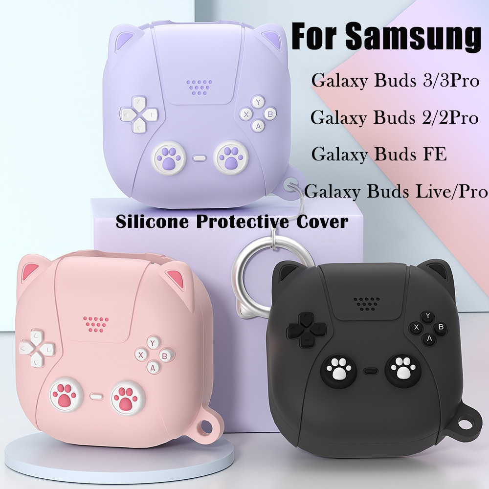 Capa Protetora Para Fones De Ouvido 3D Estilo Cartoon Game Console Styling Samsung Galaxy Buds 3/3Pro/live/2/pro FE
