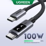 UGREEN Uno 100W Tipo C Cabo De Carregamento Rápido E-Marker Para iPhone Série 15 Samsung S24 S23 Ultra iPad Pro Macbook