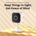 SONOFF CAM Slim Gen2 Câmera De Segurança Doméstica Inteligente 1080P Detecção Humana E De Movimento Visão Noturna Áudio