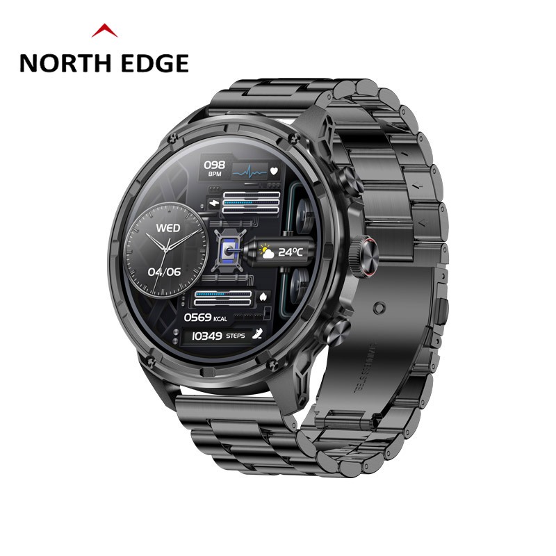 North EDGE V99 Relógio inteligente masculino Chamada Bluetooth Conexão Bluetooth de um botão 1.85 polegadas 710Mah IP67