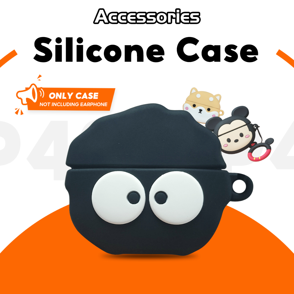 Capa Para Fones De Ouvido Lenovo LP40 Cartoon Cute Sílica Gel Protetor-Excluindo