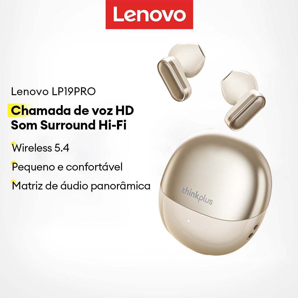 Lenovo LP19 PRO Fone De Ouvido Bluetooth HIFI Qualidade De Som Esportes Bateria De Grande Capacidade À Prova D'água
