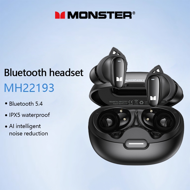 Monster MH22193 Fone De Ouvido Bluetooth Redução De Ruído Longa Vida À Prova D'água