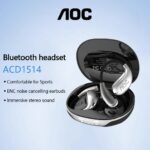 AOC-ACD1514 Sem Fio Bluetooth Fone De Ouvido Super Vida Útil Da Bateria Redução Ruído Alta Fidelidade Qualidade Som Pano