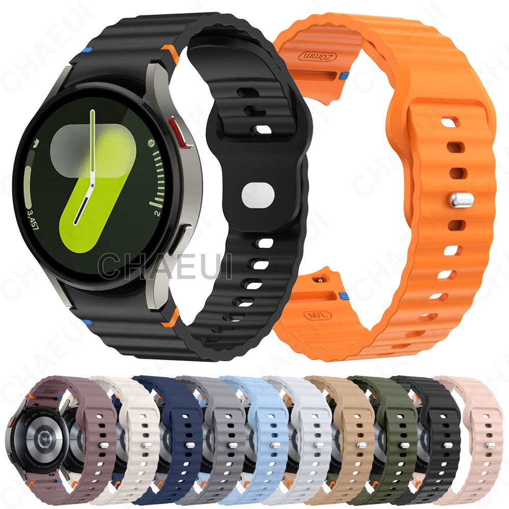 Pulseira De Silicone Esportiva , Acessórios Para Galaxy Watch 7 FE 6 5 Pro 4 45mm 44mm 40mm Classic 47mm 43mm 46mm 42mm